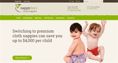 Desktop Screenshot of nappydays.com.au